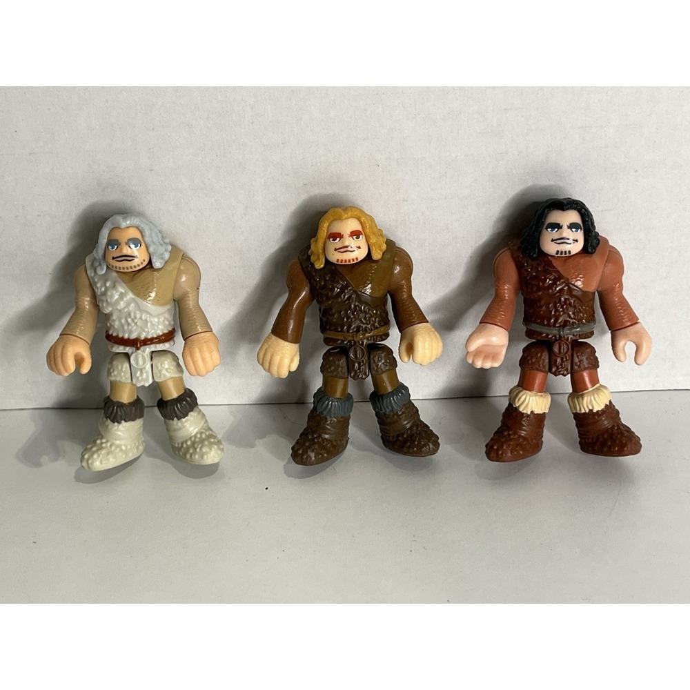 Imaginext Ultra TRex‎ Caveman Cave Man 3" Figure Lot